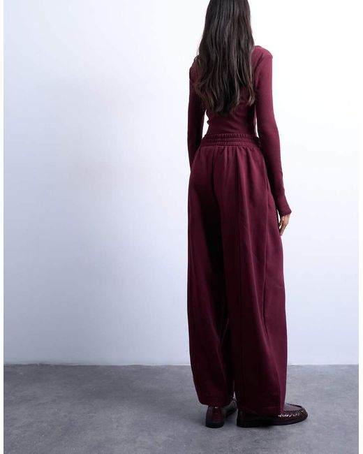 TOPSHOP Purple Balloon Jogger