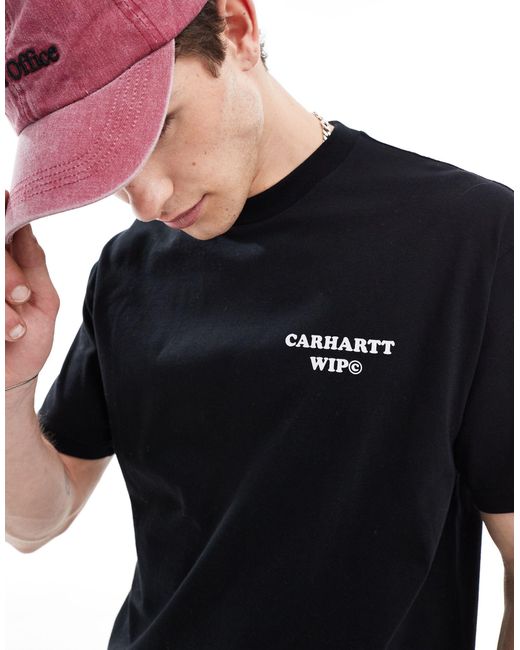 Carhartt Blue Dinner Backprint T-shirt for men