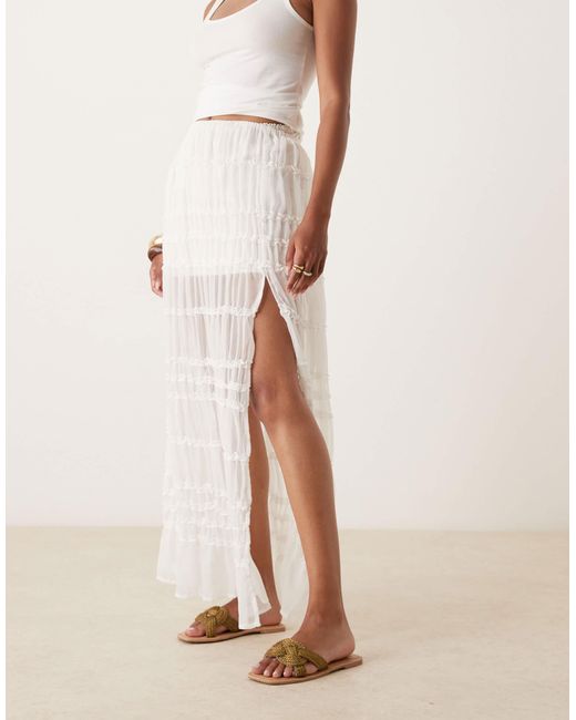 ASOS Brown – flora – gewebte mules
