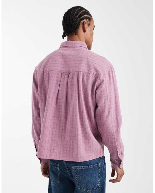 Cotton On Purple Remi Long Sleeve Shirt for men