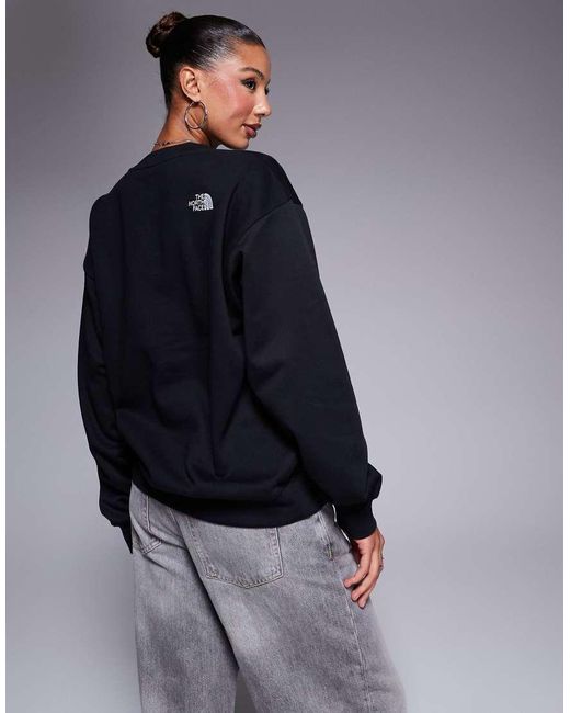 The North Face Blue Essential Logo Oversized Sweatshirt