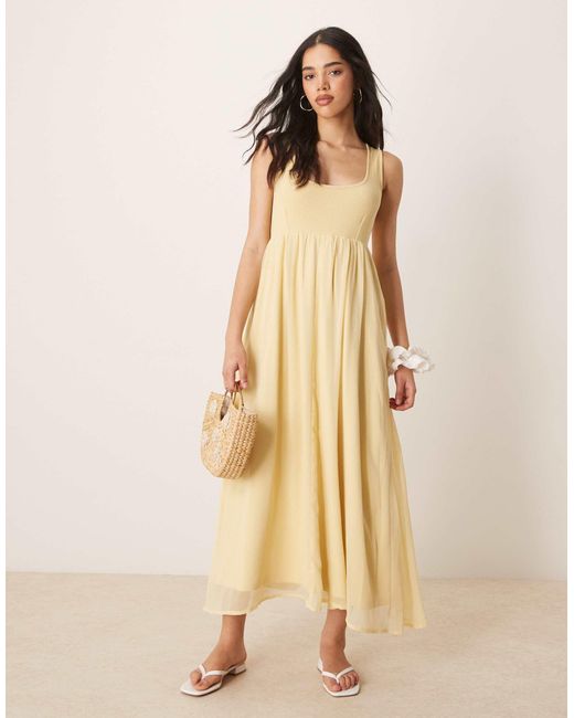 ASOS Natural – midikleid
