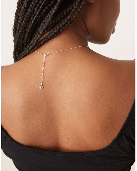Orelia Brown Mini Knot Fine Chain Necklace