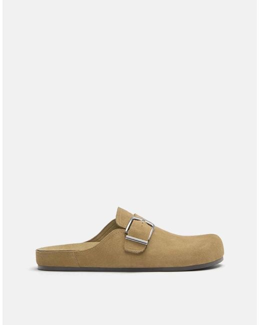 Pull&Bear Multicolor – leder-clogs