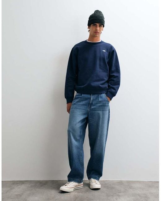 The North Face Blue Tnf Essential Simple Dome Relaxed Sweatshirt for men