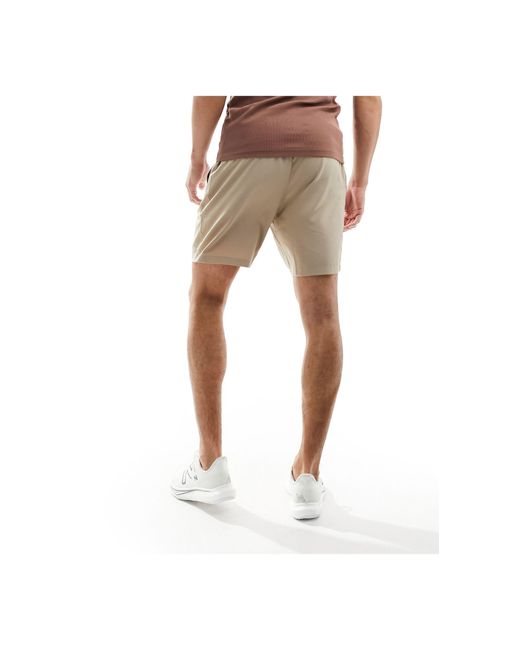 Icon - pantaloncini da allenamento da 18 cm quick dry color sabbia di ASOS 4505 in Multicolor da Uomo