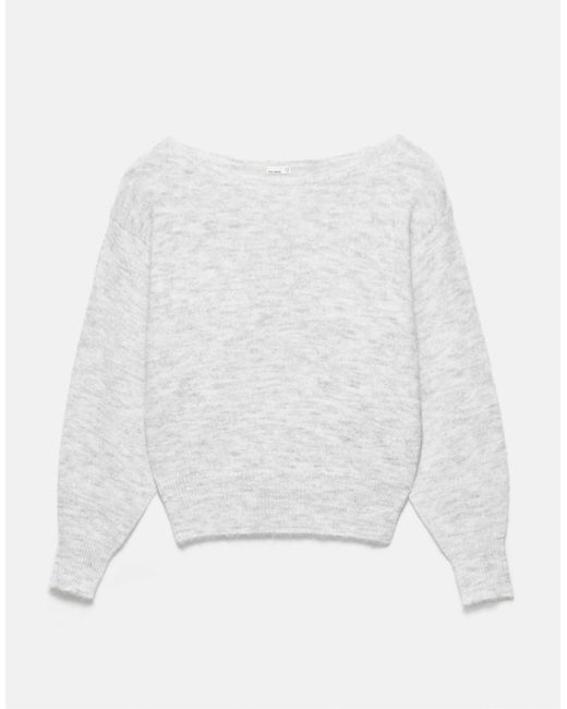 Pull&Bear White Pullover