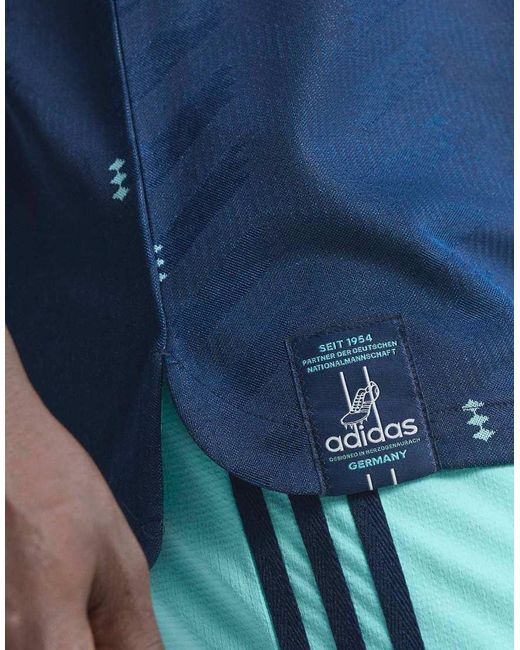 Adidas Originals Blue Germany 26 Away Authentic Jersey for men