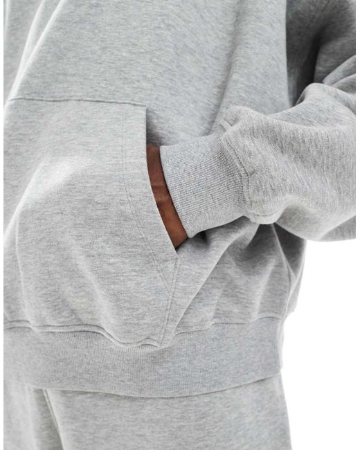ASOS Gray Essentials Extreme Oversized Hoodie for men