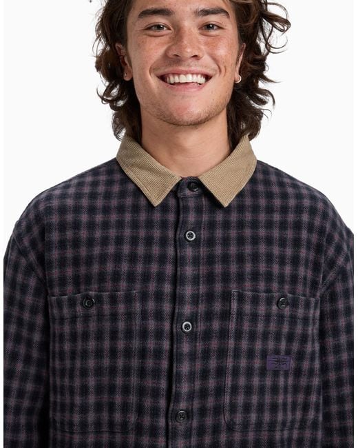 Quiksilver – mercury sandstrokes – langärmliges hemd in Blue für Herren
