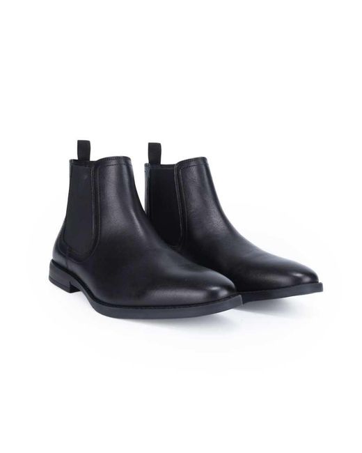 Thomas Crick Black Griffin Leather Chelsea Boot for men