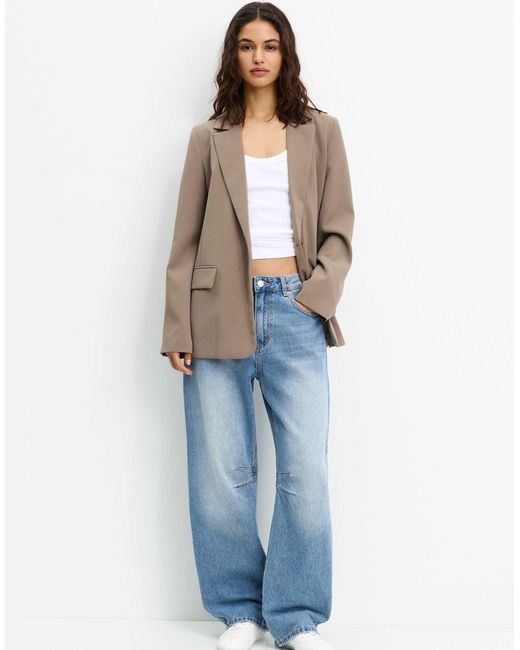 Pull&Bear Blue – basic-blazer