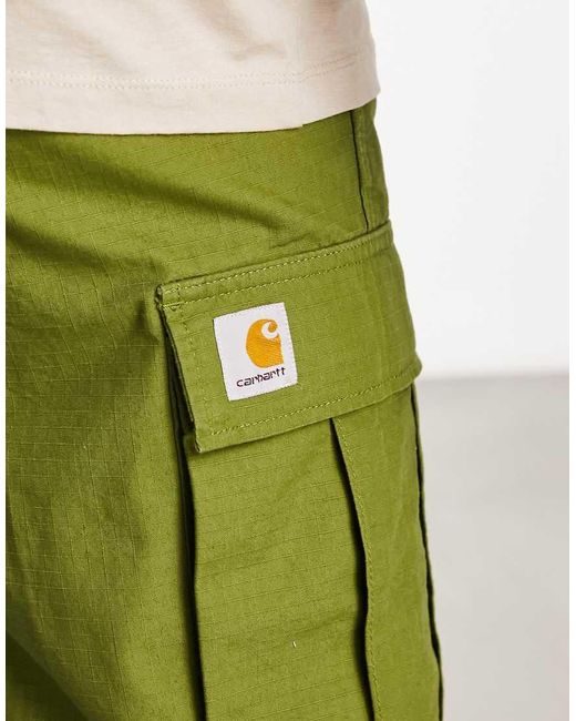 Pantalones Cortos Cargo Verdes De Corte Estándar De Carhartt de hombre de color Green