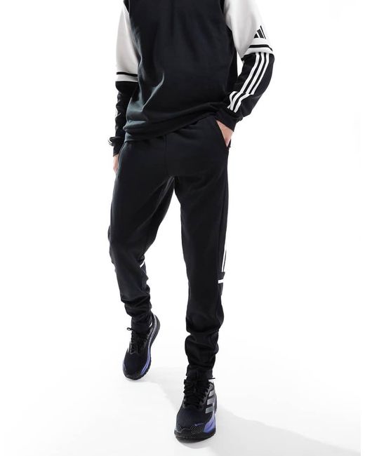 Adidas Originals Black Adidas Football Squadra25 Trousers for men