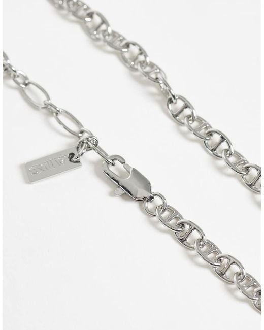 ASOS Metallic Oval Link Chain Bracelet for men