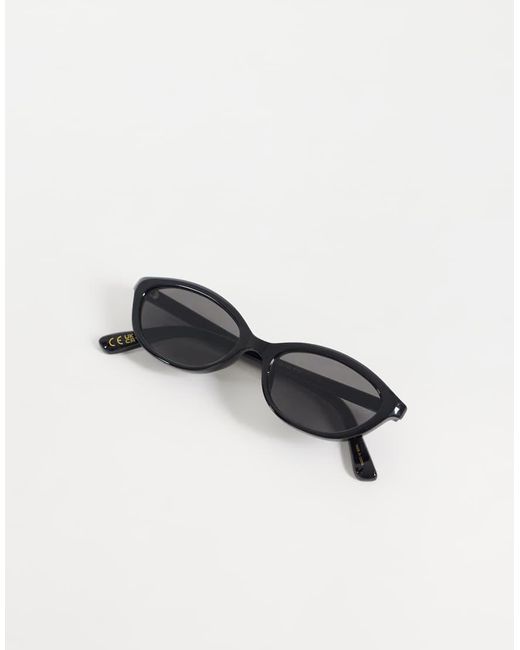 Mango White Oval Sunglasses