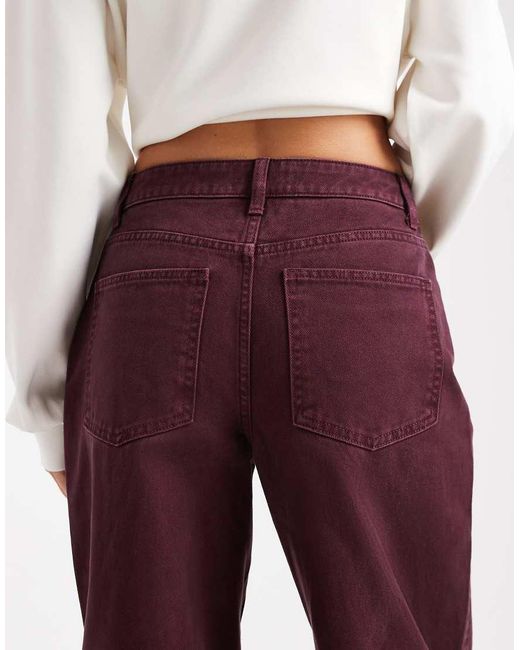 Vaqueros De Corte Barrel Slim De -Rojo ASOS de color Red