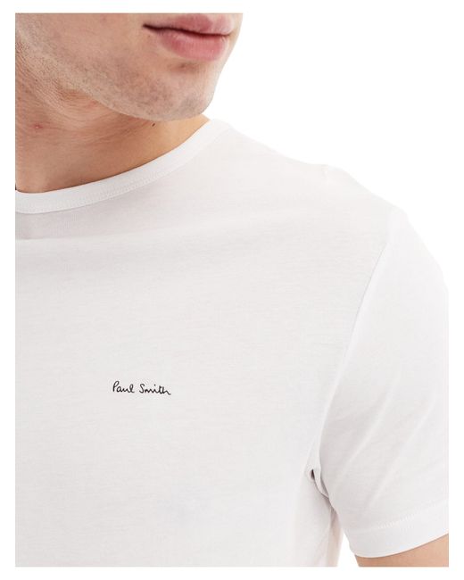 PS by Paul Smith White Paul Smith 3 Pack Loungewear T-shirts With Logo for men