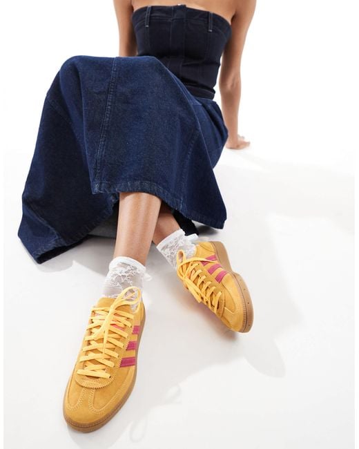 Handball spezial - baskets avec semelle en caoutchouc - jaune/rose Adidas Originals en coloris Blue
