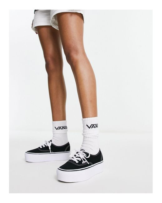 Vans White Authentic – stackform platform – sneaker