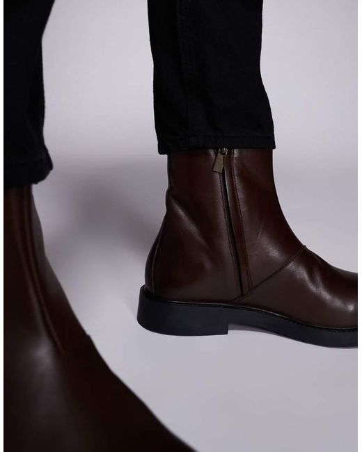 ASOS Black Chelsea Boot for men