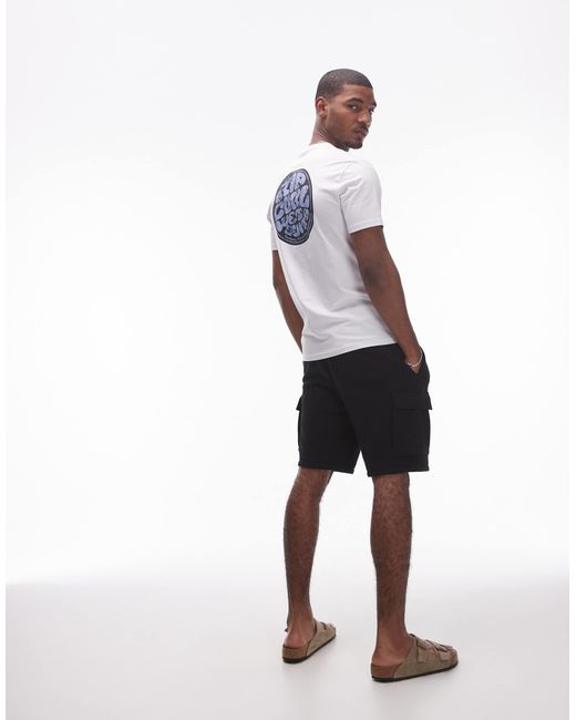 Rip Curl – wettie passage icons – t-shirt in White für Herren