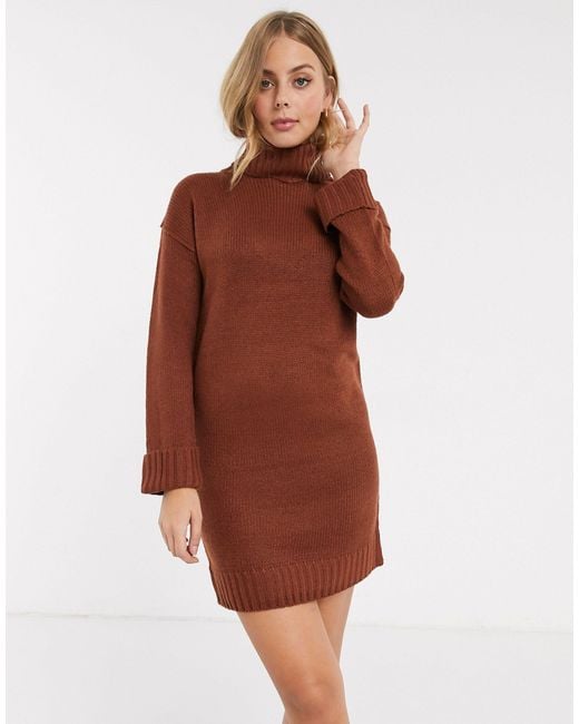 polo neck jumper dress
