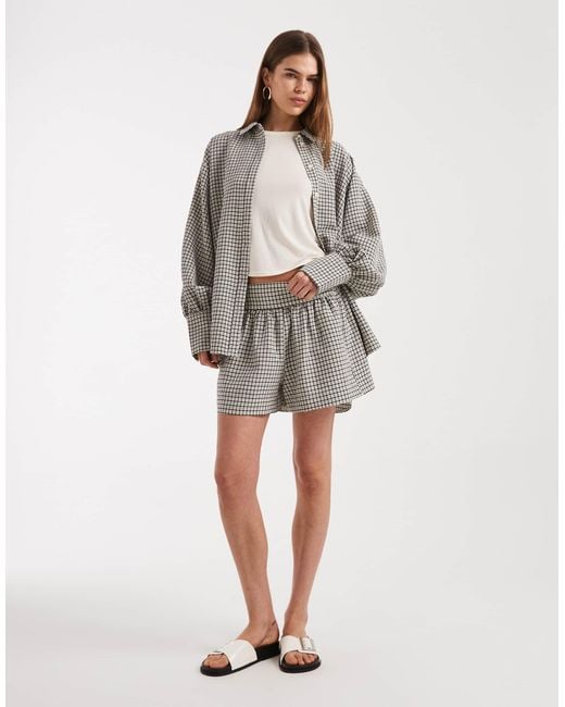 ASOS Gray Pull On Shorts