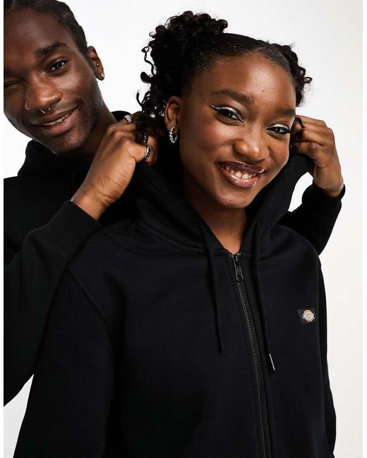 Dickies Black Oakport Zip Hoodie