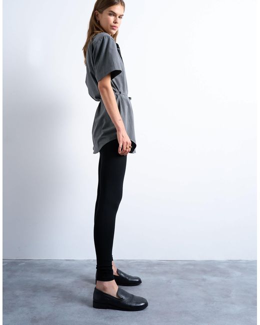 TOPSHOP Black Basic Ankle Legging