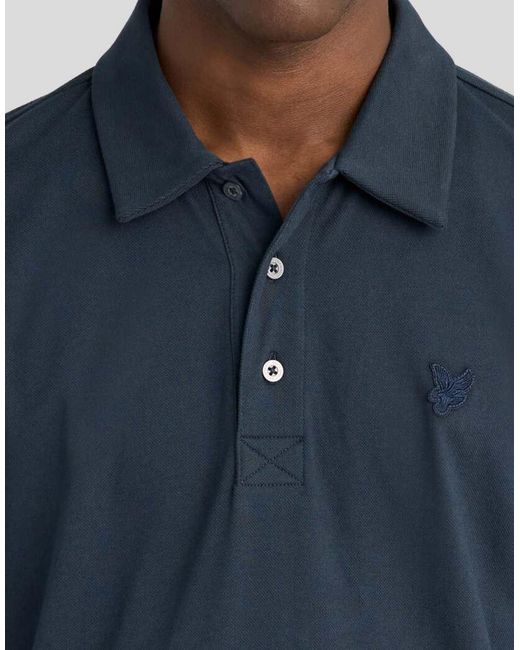 Lyle & Scott Blue Ss Polo Shirts Superfine Polo Shirt for men