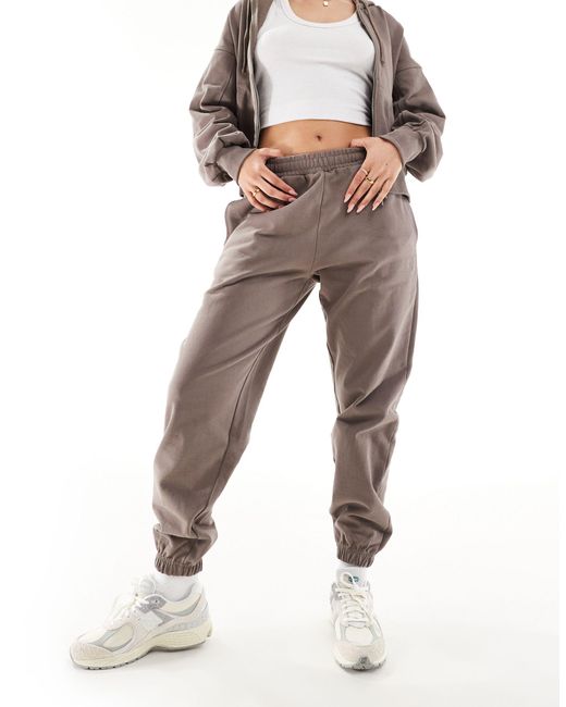 The Couture Club Natural Co-ord Emblem Relaxed joggers
