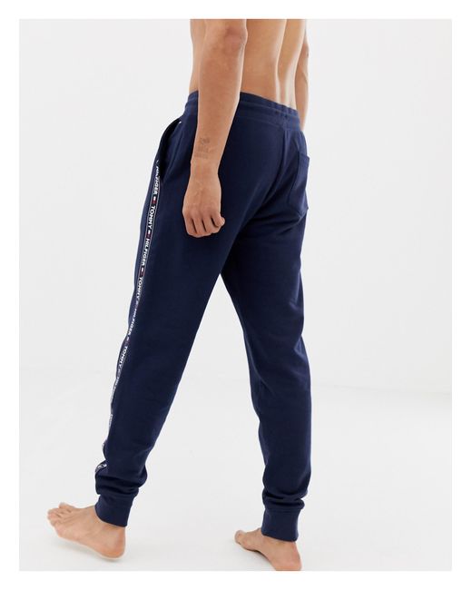 tommy hilfiger navy joggers