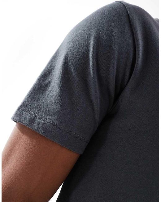 Pack De 2 Camisetas De Color Gris Carbón Y Caqui Básicas Con Cuello Redondo De ASOS de hombre de color Gray