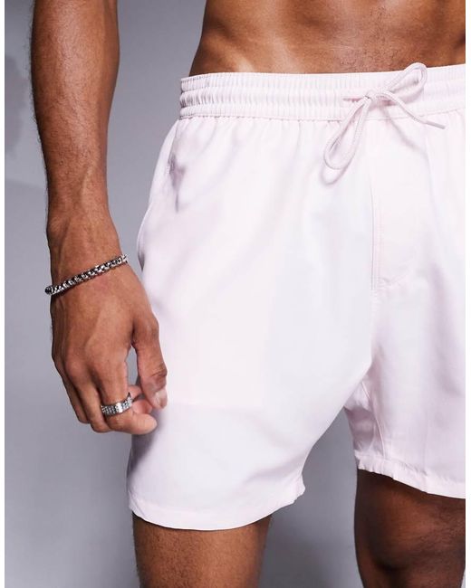 ASOS Pink Swim Shorts for men