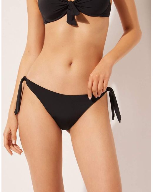 Calzedonia Black Bow Bikini Bottoms Indonesia