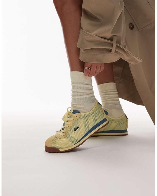 Lacoste Green Club Low Top Mesh Sneakers