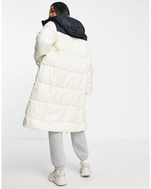 Columbia Puffect Long Line Puffer Coat in White Lyst UK