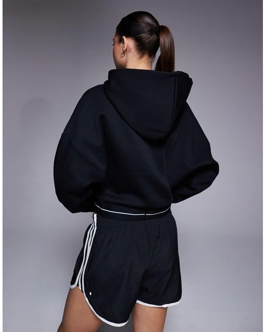 Adidas Originals Blue Adidas Training Hyperglam Linear Hoodie