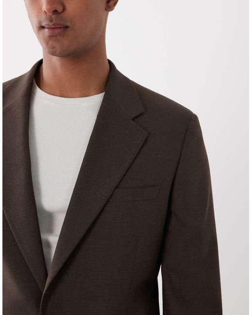 ASOS Brown Slim Suit Blazer for men