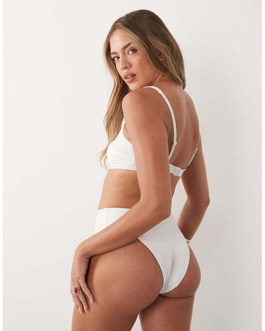 ASOS Brown Maya Azores High Leg High Waist Bikini Bottom