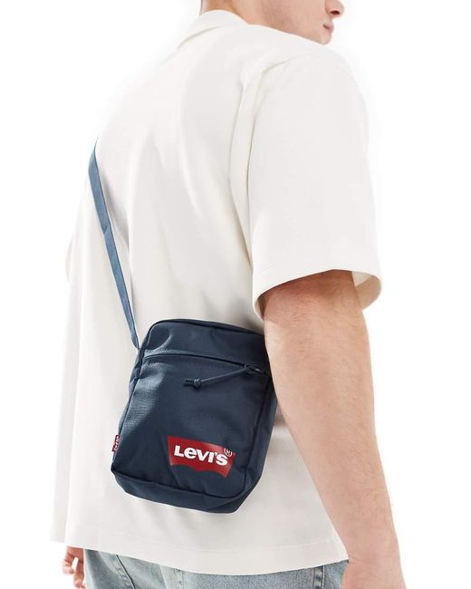 Levi's White Crossbody Bag With Batwing Logo for men