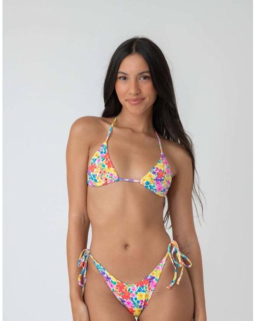 Bright Swimwear Brown Maria Sunset Adjustable Bikini Bottom