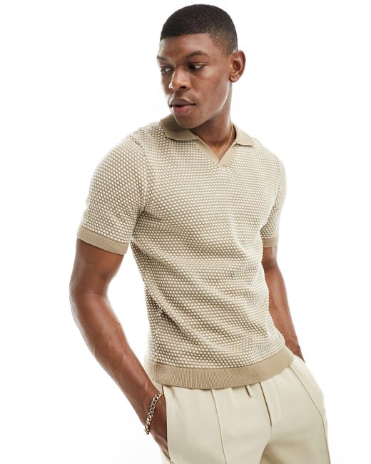 Only & Sons Multicolor Short Sleeve Knitted Polo for men