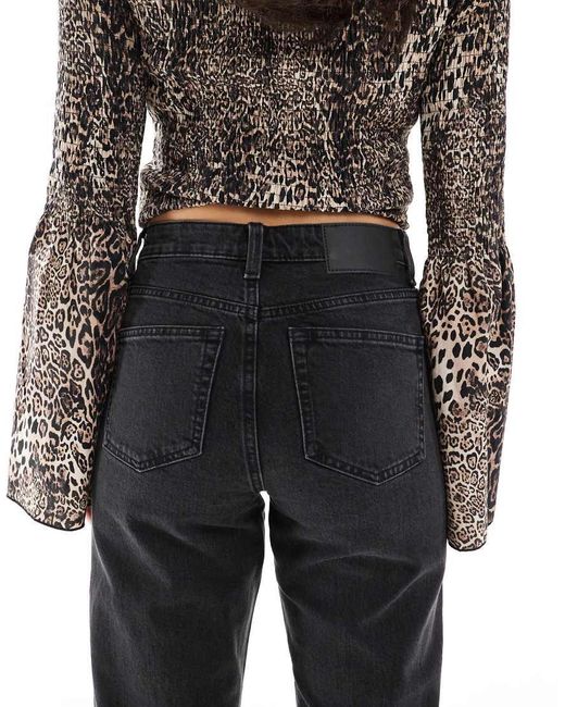 ASOS Rechte Jeans Met Comfortabele Stretch in het Black