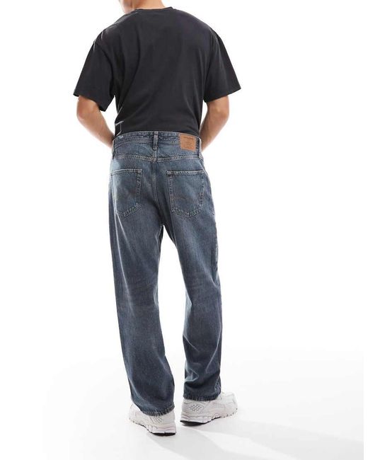 Jack & Jones Blue Alex baggy Jeans for men