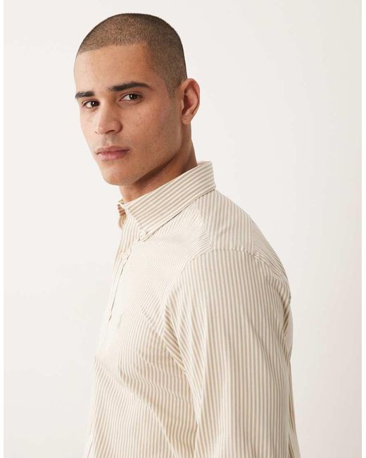 Polo Ralph Lauren Natural Icon Logo Striped Shirt for men