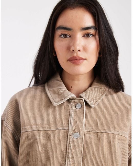 Vero Moda Natural Cord Overshirt