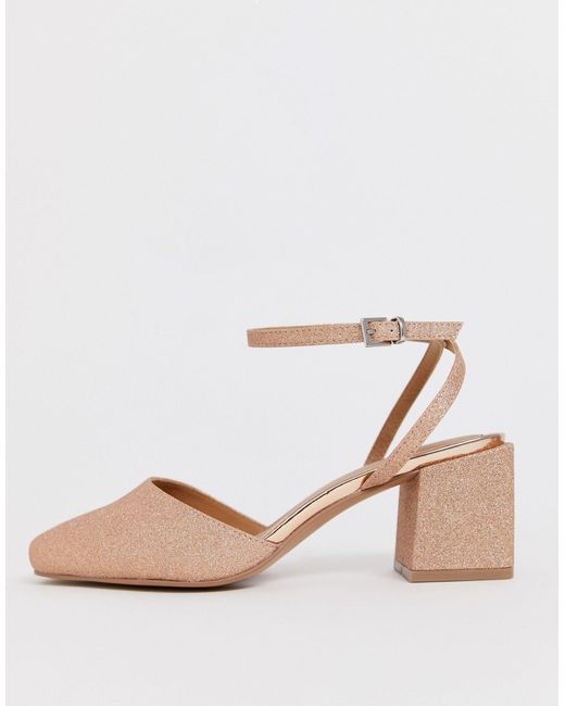 gold court shoes wide fit