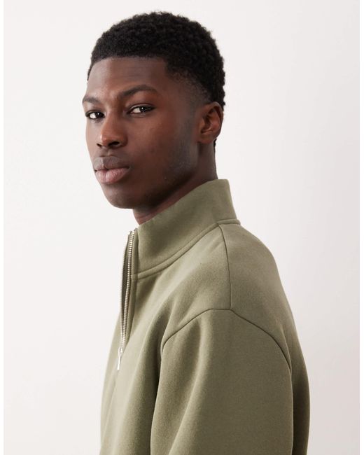 ASOS – basic-sweatshirt in Green für Herren